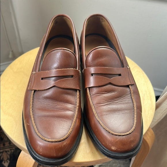 Aquatalia Classic Brown Neil  Waterproof Leather Loafers - Picture 1 of 7
